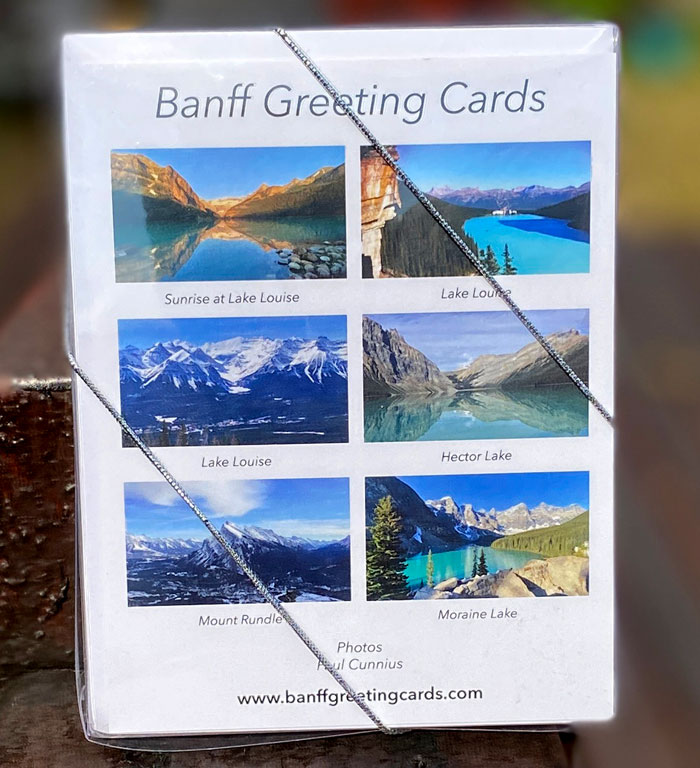 Banff Greeting Cards - Back