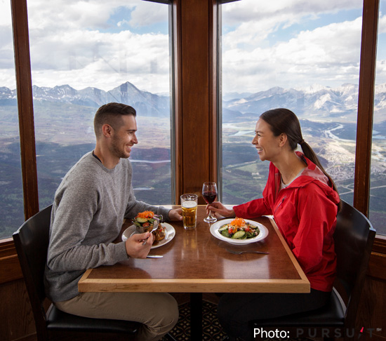 Dining Up Above and Quick Snack and Canadian favourites Down Below!