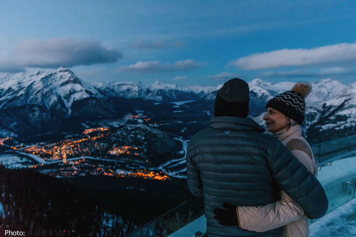 Banff Gondola Evening View Banff Gondola Evening View
