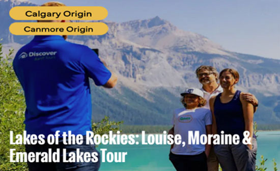 Calgary and Canmore Origins for Canmore Tours Lake Louise Moraine Lake and Emerald Lake Calgary and Canmore Origins for Canmore Tours Lake Louise Moraine Lake and Emerald Lake