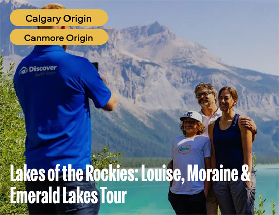 Canmore Tours Lake Louise Moraine Lake and Emerald Lake